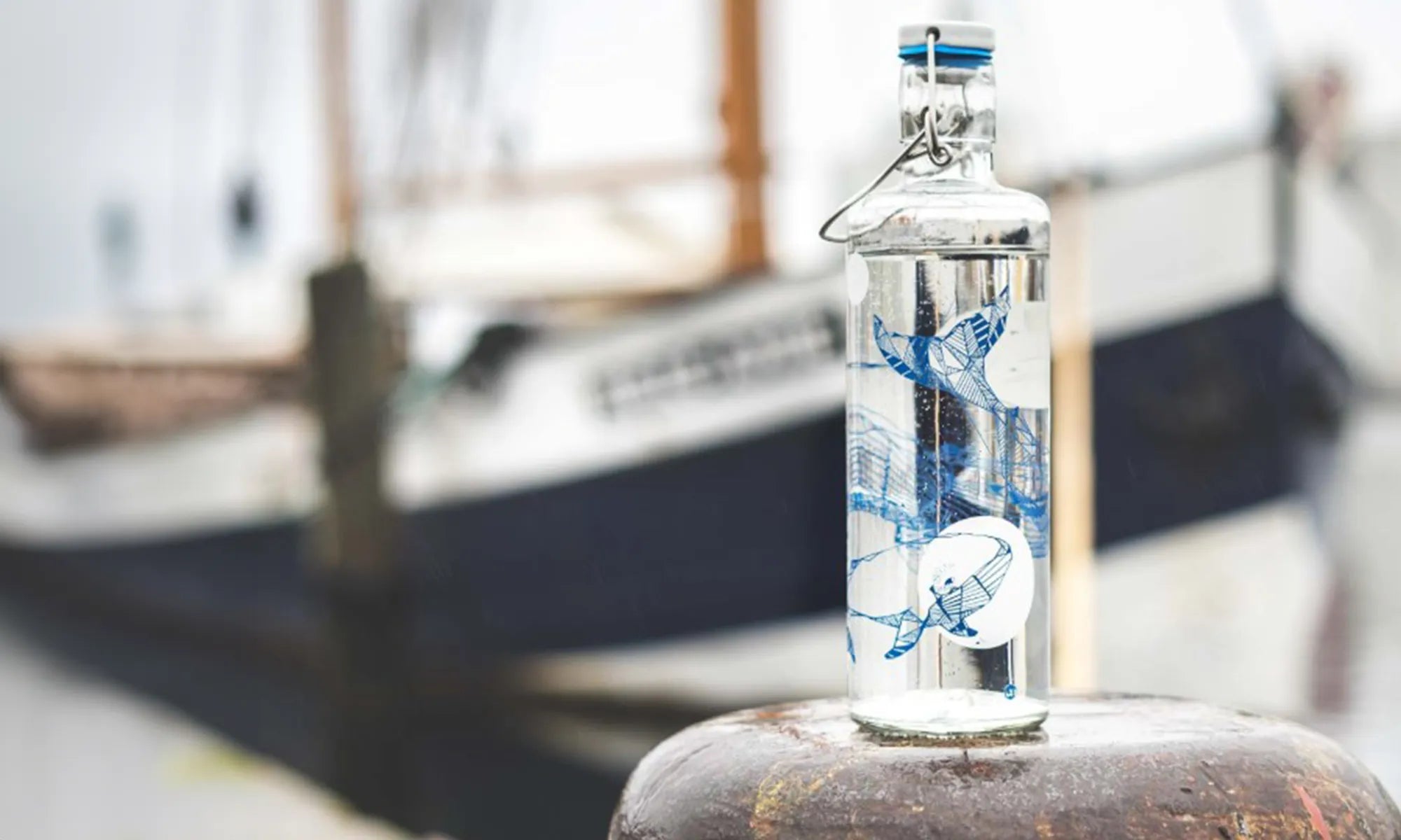 soulbottle Trinkflasche uas Glas mit Walmotiv souldiver