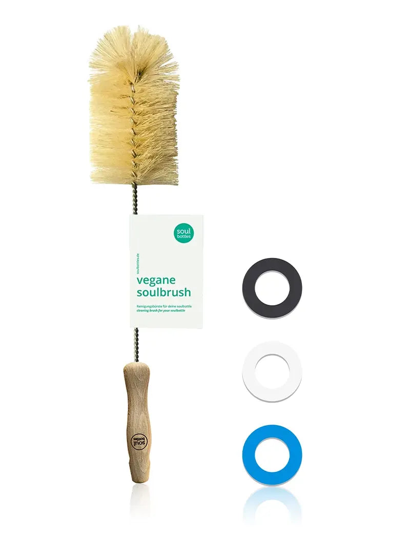 Set bestehend aus Flaschenbürste und 3 Pack Dichtungsgummis