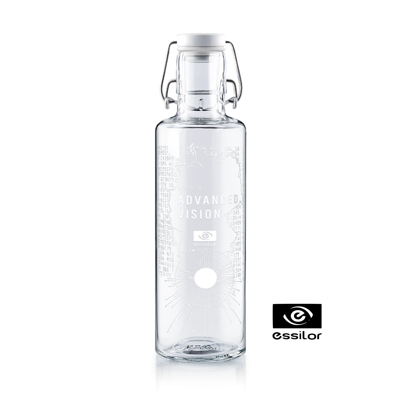 Trinkflasche mit individueller custom Gravur von essilor