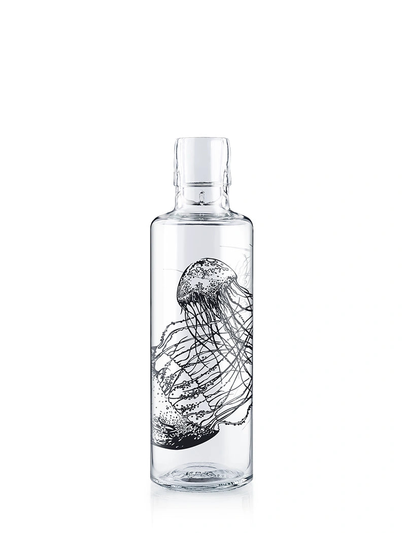 Trinkflasche aus Glas mit Motiv Quallen - Jellyfish