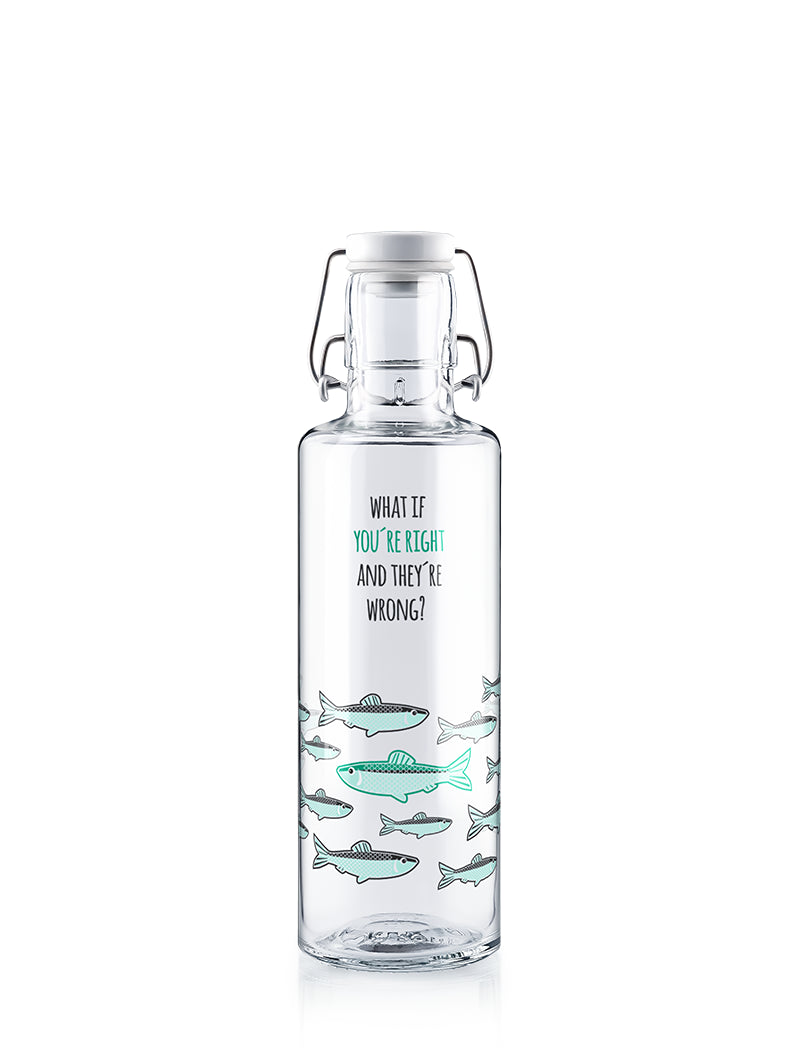 Freisteller Trinkflasche mit Fisch-Motiv