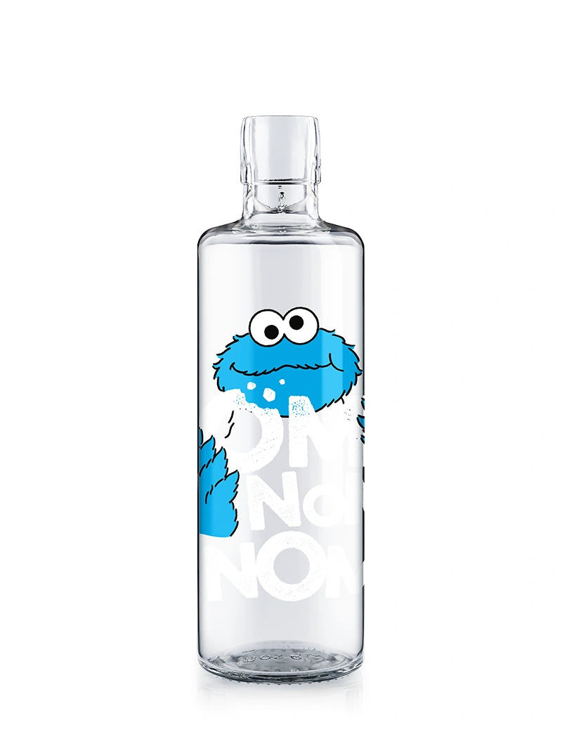 Trinkflasche mit Kruemlemonster Motiv aus der Sesamstrasse