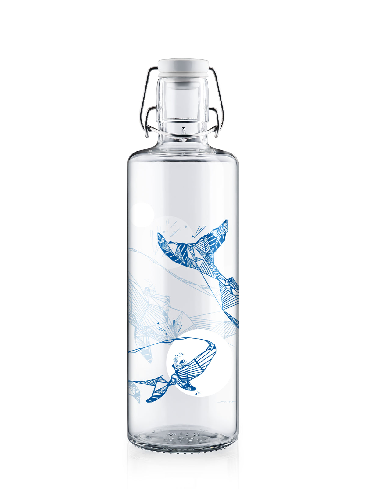 Freisteller Trinkflasche aus Glas Motiv souldiver